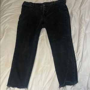Black Distressed Jeans